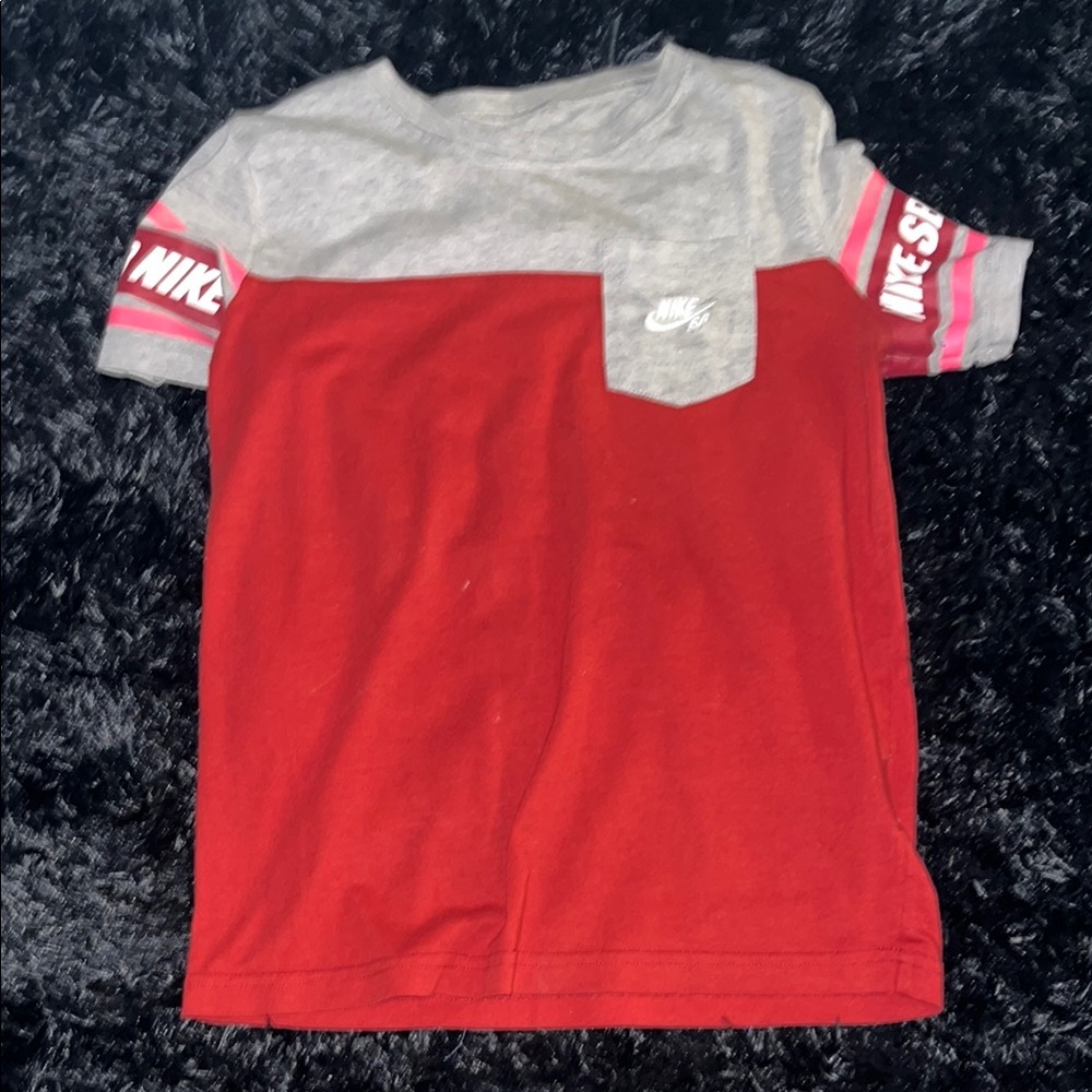 Nike Kids Red and Gray T-Shirt